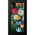 thumbnail image 2 of Lafrate, Sandra 13x24 Black Modern Framed Museum Art Print Titled - Baroque Flower Triptych II, 2 of 5