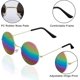 thumbnail image 1 of 8 pares de gafas de sol redondas hippie gafas de sol circulares para mujer gafas multicolor hippie diadema, 1 of 4
