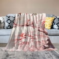 thumbnail image 2 of Creowell Flowers Annabel Kidston Impressionist Painting Throw Blanket Bedding Cozy Lightweight for Couch Sofa Bed All Seasons Soft Blanket 50x60in, 2 of 6