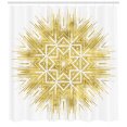 thumbnail image 3 of Ambesonne Mandala Shower Curtain, Geometric Vivid, 69"Wx84"L, Yellow and White, 3 of 3