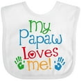 thumbnail image 3 of Inktastic My Papaw Loves Me Boys or Girls Baby Bib, 3 of 4