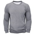 thumbnail image 2 of Holiday Gifts! Titcea Mens Sweatshirt Fleece Solid Color Crew Neck Long Sleeve Thicken Pullover Sweatshirts Loose Comfort Warm Casual Sweaters, 2 of 7