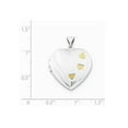thumbnail image 3 of Sterling Silver Heart Locket Pendant Necklace with Chain, 3 of 4