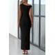 thumbnail image 2 of Vestido largo PRETTYGARDEN para mujer, verano 2025, con un solo hombro, 2 of 9