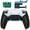 Rubberized White Black - Black, variant on eXtremeRate RISE Plus MAX Back Paddles Kit with Clicky Trigger Stops & Rubberized Grip for PS5 Controller BDM-010 020, Remappable Back Buttons Kit for PS5 Controller - White Gray - NO Controller