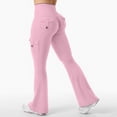 thumbnail image 2 of Dwellite Women Leggings with Pockets Workout Leggings Waist Butt Lifting Gym Yoga Pants Pink XL, 2 of 4