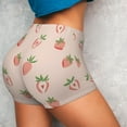 thumbnail image 4 of Naloa Strawberries Biker Shorts for Women Seamless Scrunch Short Women’s Yoga Shorts for Gym Running Sport Shorts - Medium, 4 of 9