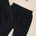 thumbnail image 6 of Futezty Toddler Boys Girls Clothes Fall Winter Outfit Sets, Kids Outfits Sets Long Sleeve Crew Neck Solid Elastic Waistband 1T 2T 3T 4T 5T 6T 2Pcs Set Hoodie & Sweatpants, 6 of 7