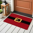 thumbnail image 5 of Yellow Black Area&nbsp;Rug 2x3ft Santa Claus Belt Christmas Red Non-Slip&nbsp;Washable Square&nbsp;Rugs Soft Felt Indoor Floor Mat for Bedroom Kitchen Living Room Bathroom, 5 of 9