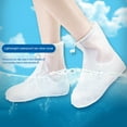 thumbnail image 4 of Soumake Waterproof Shoe Covers Reusable Foldable Overshoes with Full-Length Zipper Slip Resistant Galoshes for Men Women Outdoor Activities Cycling Skiing, 4 of 7