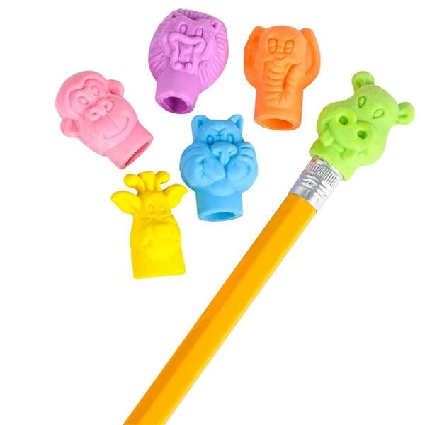 Zoo Animal Pencil Top Erasers - (48 Erasers) Zoo Animal Pencil Top Erasers - (48 Erasers)