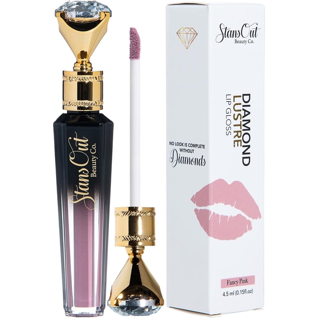 Brillo de labios hidratante StansOut Beauty Diamond Lustre Fancy Pink | Lindos colores suaves y hidratantes color nude | Tonos para un volumen y unos labios naturalmente regordetes. Acabados transpare