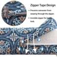 thumbnail image 4 of Magpie Patio Bench Cushion Cover 48x18x3 Inch, NO Insert! Water Resistant UV Protection Outdoor Swing Loveseat Replacement Cover with Zipper-Medal Print, 4 of 7