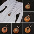 thumbnail image 2 of K-KED Boho Long Sweater Chain Retro Wooden Beads Pendant Necklace Women Delicate Jewelry Gifts-K, 2 of 9