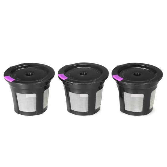 Amdohai 3pcs/set Reusable Coffee Capsule for Keurig 2.0 & 1.0 Brewers Refillable Coffee Filters