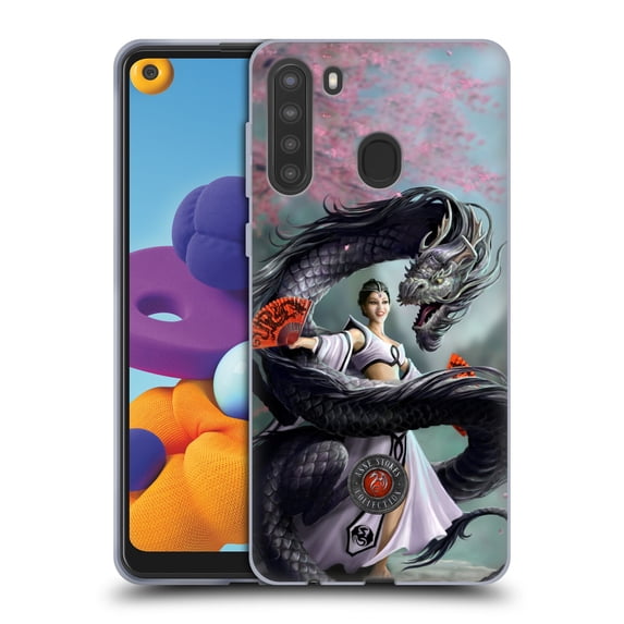 Head Case Designs Officially Licensed Anne Stokes Dragons 3 Dancer Soft Gel Case Compatible with Samsung Galaxy A21 (2020)