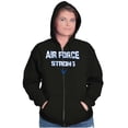 thumbnail image 3 of US Air Force Strong USAF Pride Zip Up Hoodie Men's Women's Brisco Brands S, 3 of 6