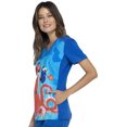 thumbnail image 7 of Tooniforms Scrubs Top for Women V-Neck TF637, M, Hank-tastic, 7 of 7