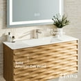 thumbnail image 3 of Eviva Oahu 32 Inch Wall Mount Solid Oak Vanity with Solid Surface Integrated Sink, 3 of 5