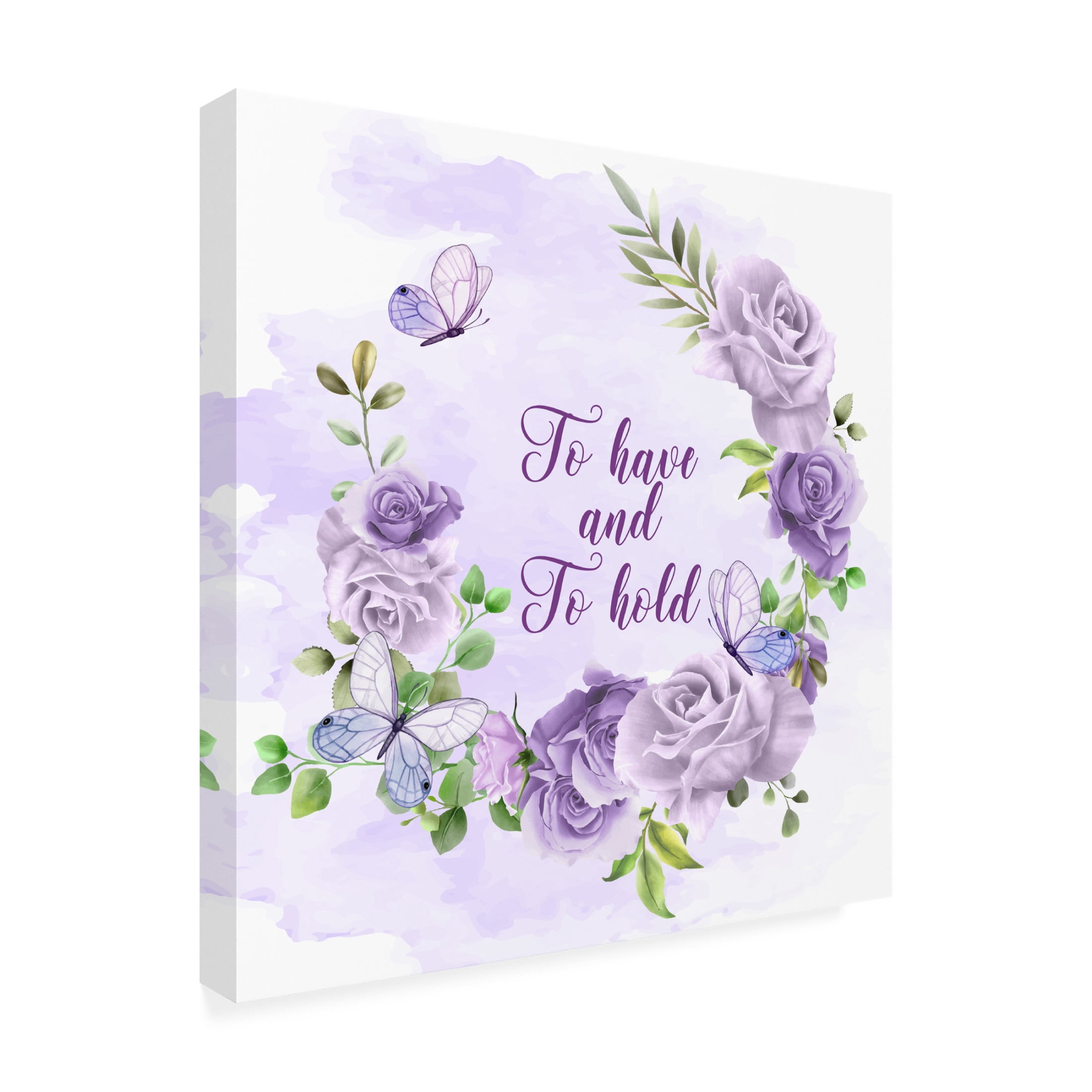 Canvas Wall Art - Jean Plout 'Wedding Joy' Wall Art for Living Room, Bedroom, or Office Décor by Trademark Fine Art - 14 x 14 Inches