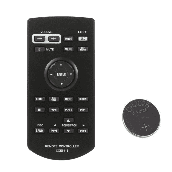Universal Car Audio Remote Control, Compatible with Pioneer CXE5116 Amplifier Stereo System, Pre-Installed Coin Battery Included