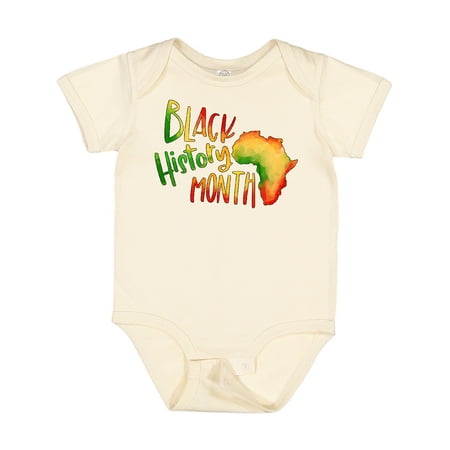

Inktastic Black History Month Africa in Red Yellow and Green Gift Baby Boy or Baby Girl Bodysuit