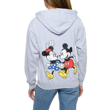 Women's and Women's Plus Mickey & Minnie Mouse Zip Hoodie Sweatshirt Disney