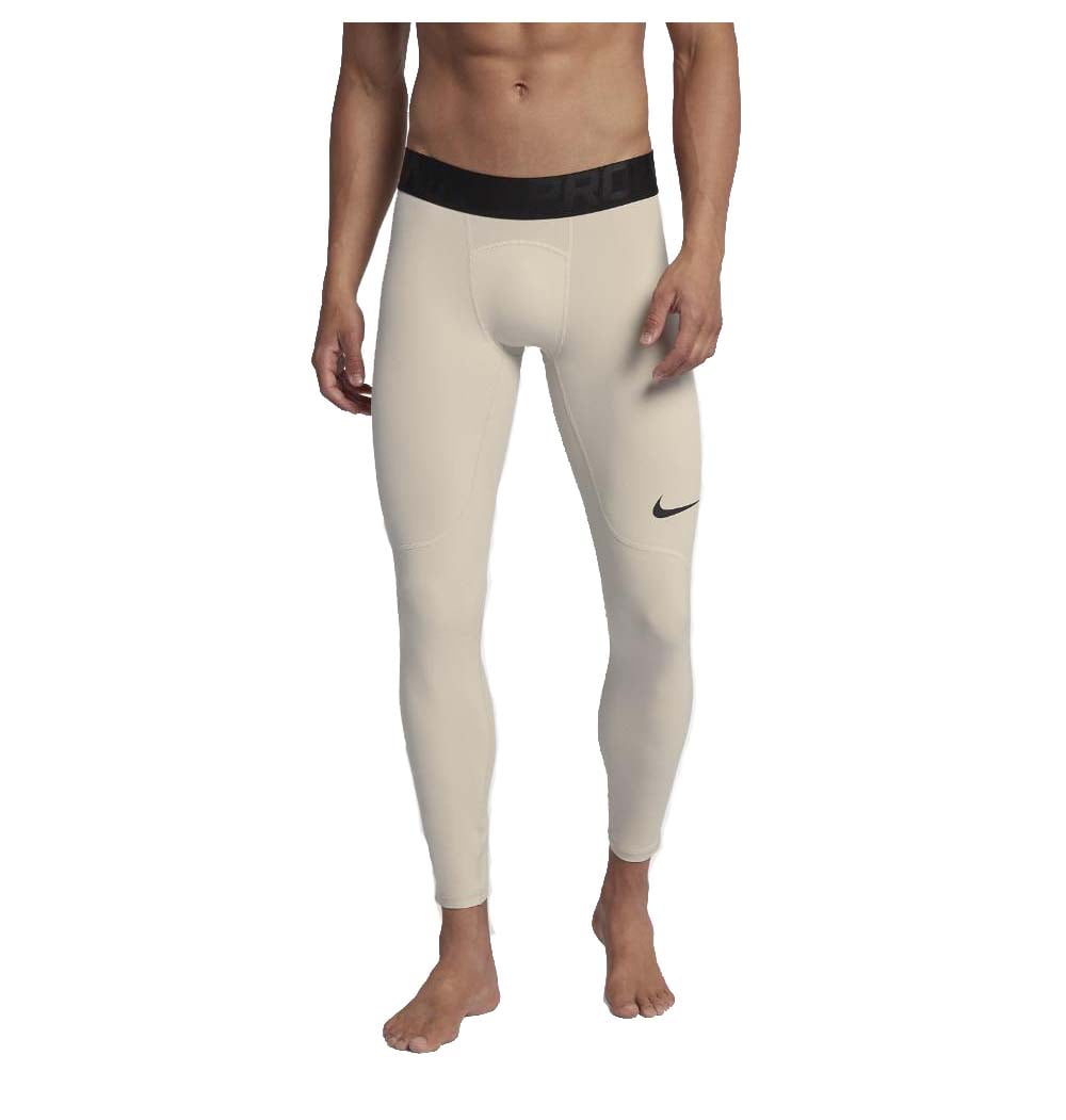 Nike Men's Pro Premium Dri-Fit Base Layer Tights (Sand, Medium