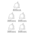 thumbnail image 2 of fastboy Bicycles Adapter Bottom Bracket Chain Guide Aluminum Alloy Conversion Part Portable Professional Repairing Accessory Silver 5Set, 2 of 6
