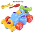 thumbnail image 1 of Children DIY Disassembling Airplane Car Train Helicopter Building Blocks Model Tool Kids Educational Toys Set Color Random, 1 of 6