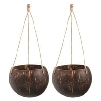 HOMEMAXS 2pcs Natural Hanging Plant Pot Hanging Flower Pot Home Balcony Flowerpot Garden Flowerpot