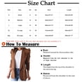 thumbnail image 3 of IROINID Veste Blazer Femme Manches Longues Couleur Unie Col Rabattu, Veste de Bureau Décontractée Cardigans Veste Longue, 3 of 6