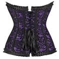 thumbnail image 3 of Womens Corset Top Bustier Tops For Women Plus Size Corset Renaissance Corset Top Purple 2XL, 3 of 5