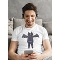 thumbnail image 2 of Cat In Bat  Costume T-Shirt Men -Image by Shutterstock, Male 3X-Large, 2 of 4