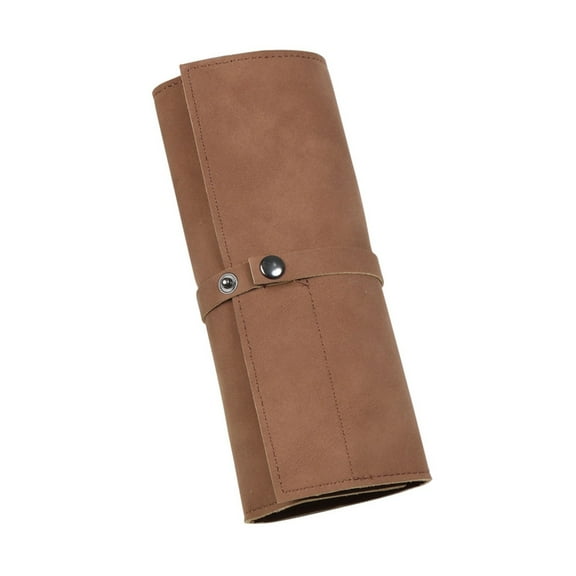 Watch Roll Handcrafted Storage Bag Carrying Case, Portable Watchband Organizers Holder in Waxed Canvas with Band Slots