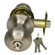 High Quality Door Knob Lock Entry Keyed Cylinder 3 Keys Exterior Interior Sc1 SS