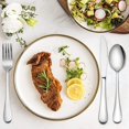 thumbnail image 3 of Cribun Silverware Set 24-Piece,Stainless Steel Flatware Cutlery Set, Tableware Eating Utensils Include Knife/Fork/Spoon, Mirror Polished, Dishwasher Safe, 3 of 6