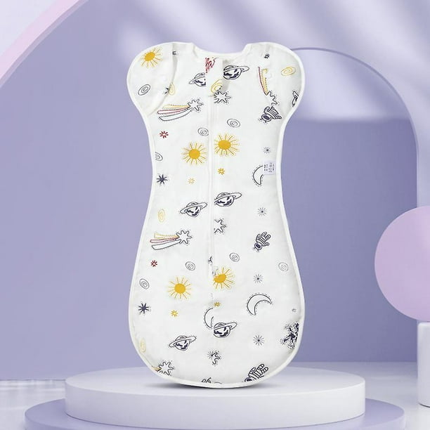 Swaddle, para todas las estaciones, orgánico, conejo, pequeño, recién nacido, 0-3 meses, 7-13 libras, saco de dormir de transición para bebé que le permite dormir en la posición preferida con el braz