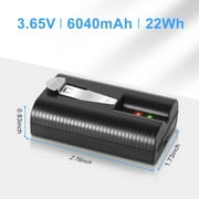 SUNBAT 6040mAh 3.65V Rechargeable Ring Camera Replacement Battery Compatible with Ring Video Doorbell 2/3/4/3 Plus/, Spotlight Cam, Stick Up Cam(2 Pack)