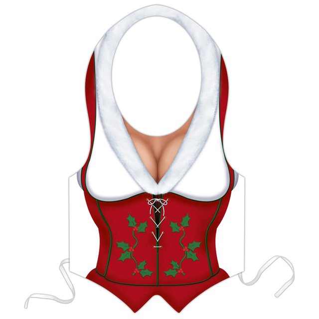 Chaleco de plástico para el ayudante de Papá Noel (paquete de 24) The Beistle Company 22837
