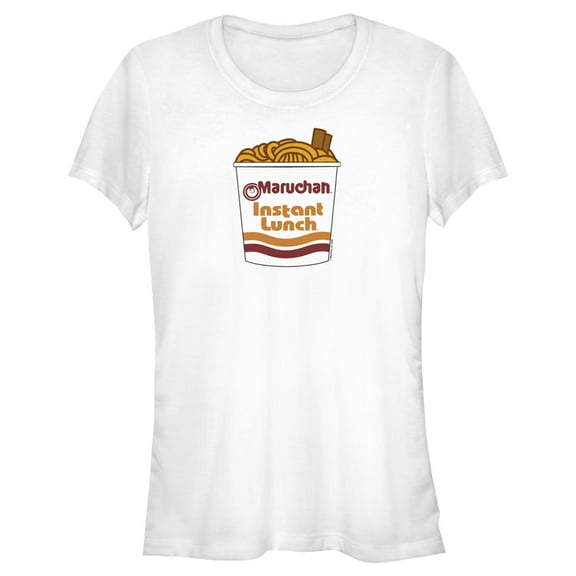 Junior's Maruchan Chopstick Instant Noodles  Graphic Tee White Large