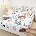 thumbnail image 3 of Homewish Cartoon Hedgehog 4 Pieces Queen Sheet Sets for Preppy Children Kids,Dreamy Princess Ultra Soft Flat Sheet,Kawaii Animal Queen Fitted Sheet,Luxury Bedroom Decor, 3 of 7