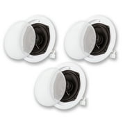 Acoustic Audio R191 In Ceiling / In Wall 3 Speaker Set 2 Way Home Theater Flush Mount