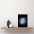 thumbnail image 2 of Hubble Space Telescope Image Cat's Eye Planetary Nebula Dying Star Sculpture Gas Dust Spherical Mass Pulse Ejections Bright Bull's Eye Pattern Artwork Framed Wall Art Print A4, 2 of 5