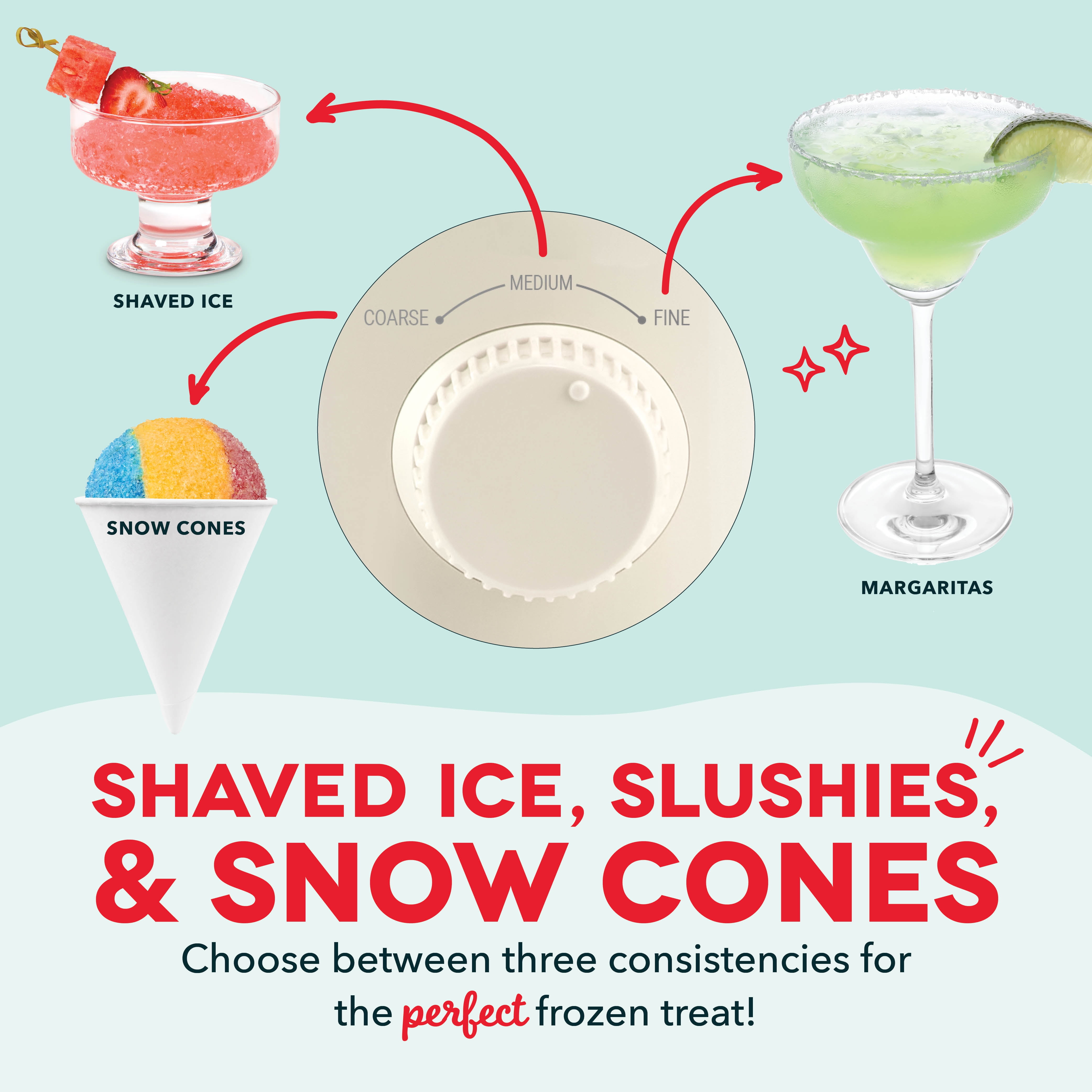 Dash Deluxe Shaved Ice & Slushy Maker with Serving Pitcher, 1L,  for Homemade Shaved Ice, Snow Cones, Slushies, Cocktails & More, Cream