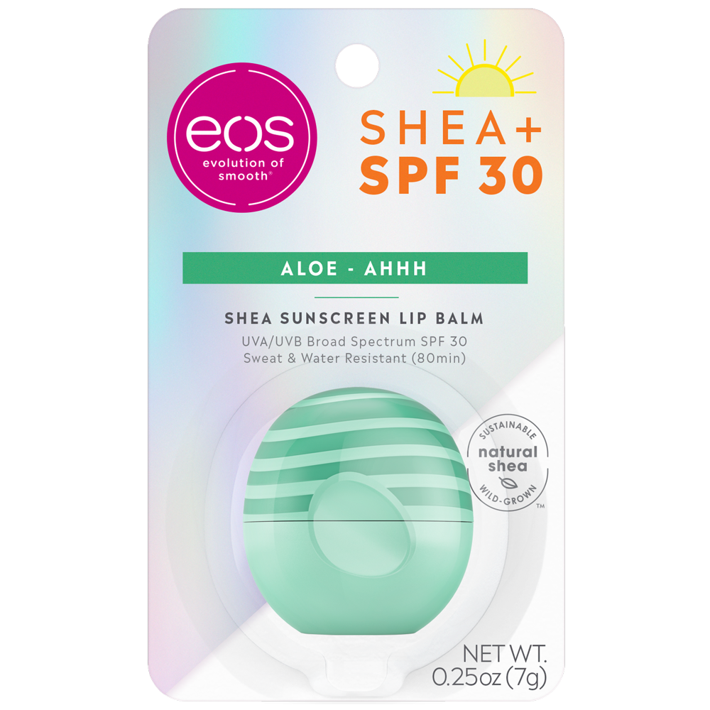 eos Shea + SPF Lip Balm Sphere Aloe SPF 30 and Water Resistant 0.
