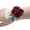 675 wine red, variant on comerut Wedding Bridal Wrist Corsage Bridesmaid Fake Rose Pearl Bracelet Boutonniere