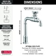 thumbnail image 2 of Delta 1990Lfc Broderick 1.5 GPM Single Hole Bar Faucet - Black, 2 of 4