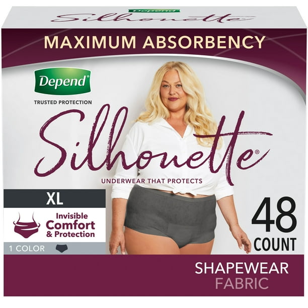 Depend Silhouette Incontinence Underwear for Women, Maximum Absorbency