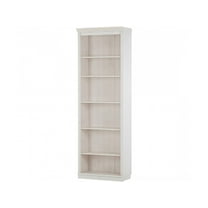 Ren Home Anita Tall 6 Shelf Wooden Bookcase, White